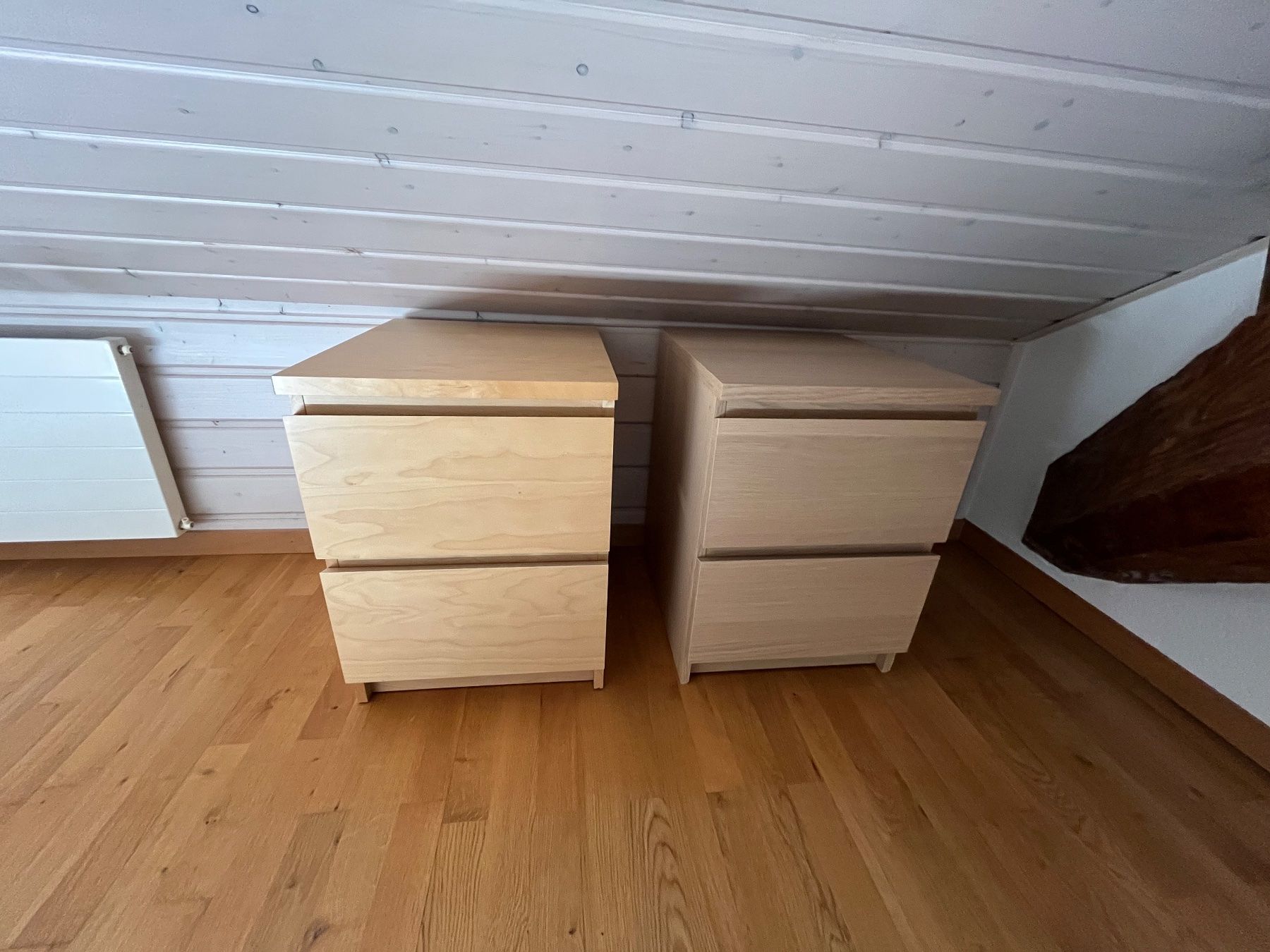 Ikea Nachttische: 2 tables de nuit Ikea Malm, en Bois Clair – Gebraucht aus Villars-sous-Yens von val_7df5 2