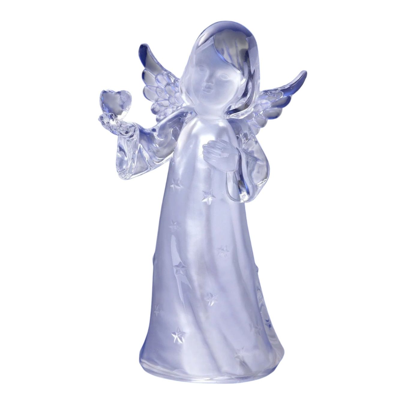 Statuette: LED-Engel, stehend mit haltendem Herz – Nuovo e nell'imballaggio originale da Kaltbrunn venduto da bue_xtg5 1