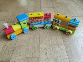 Eichhorn Holzzug zum Zusammenstecken - Top Zustand!