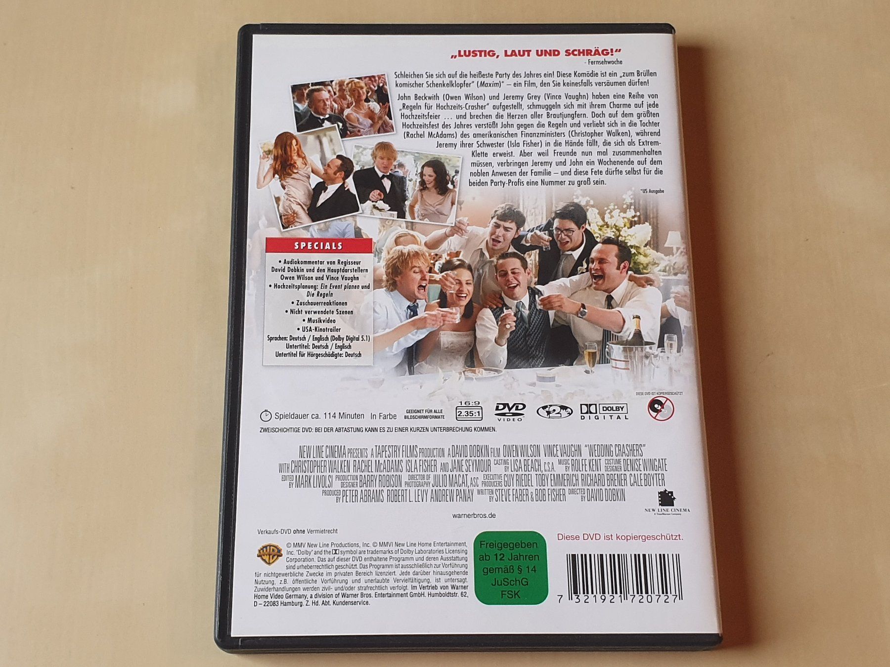 Tous les DVDs: Die Hochzeits-Crasher – D'occasion à Stansstad par collectorsshop 1