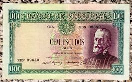 100 Escudos Portugal 1957!!! Sehr gut Zustand!!! Rarität!!!