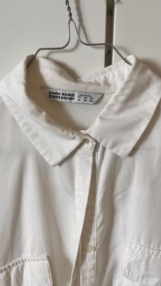 Zara Camicette: Camicia Zara Basic bianca corta taglia M buono stato – Usato da Lugano venduto da yul_fhg2 2