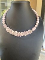 Collier aus Kunzit Halbedelsteinen
