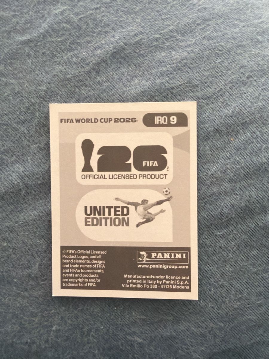 Panini Sammelbilder & Trading cards: Panini WM Sticker IRQ 9 – Neu und originalverpackt aus Aarau von Tam6 1
