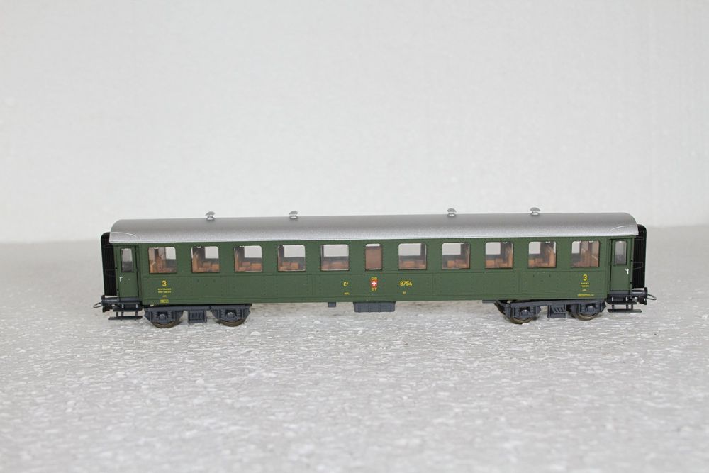 Roco 44466 SBB Historic Personenwagen C 4 , 8809 AC Achsen (Gebraucht ...