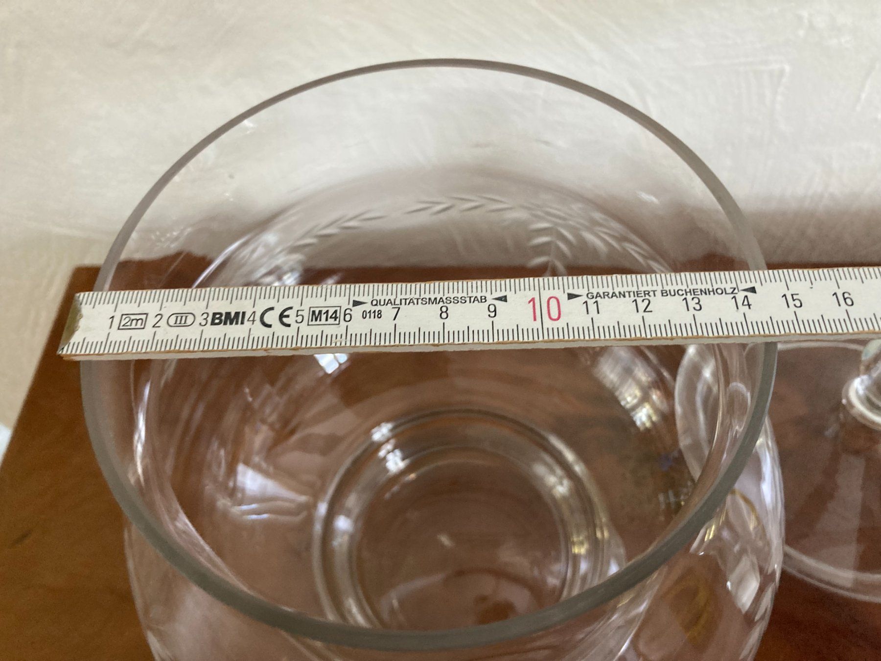 Karaffen: GROSSE KRISTALL-BOWLE MIT SCHLIFF  4500 - 5000 ML – Gebraucht aus Subingen von ArtBead 7
