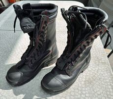 1 Paar wenig gebrauchte Feuerwehrstiefel "Hanrath"