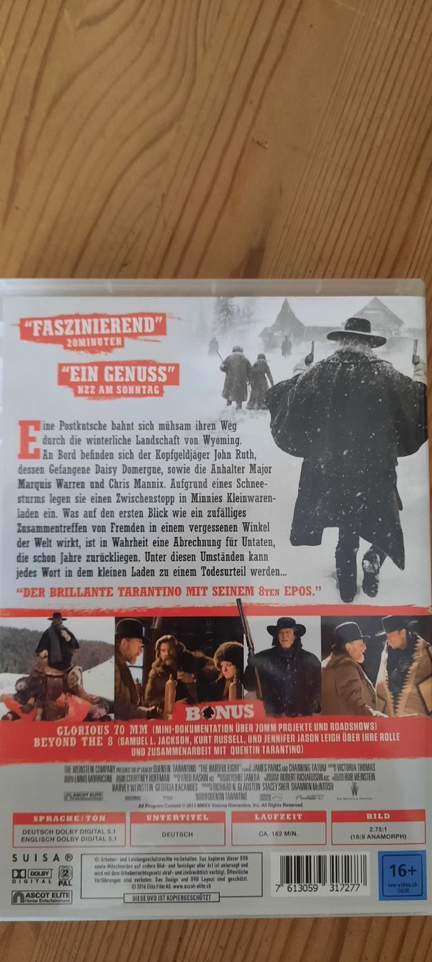 Tous les DVDs: The Hateful Eight DVD neuwertig – D'occasion à Konolfingen par the_5fqm 1
