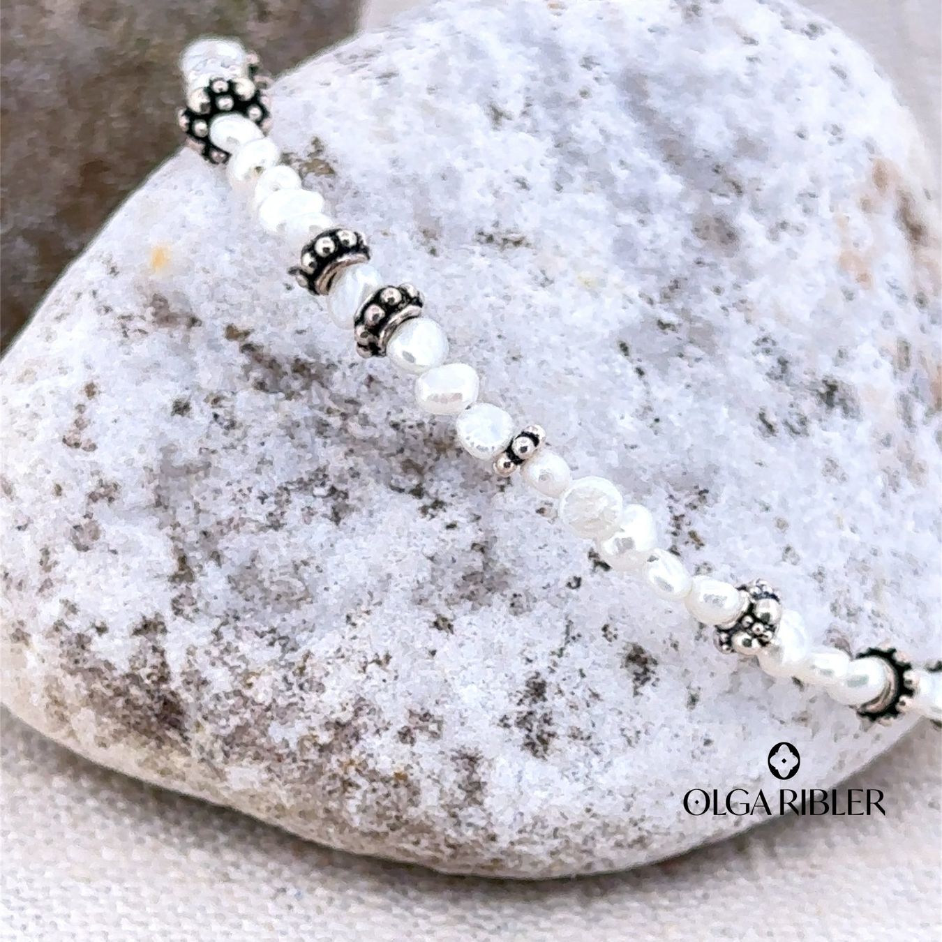 Olga Ribler Armbänder & -reifen: Perlen Armband by Olga Ribler mit Silber – Neu (gemäss Beschreibung) aus Luzern von Schmuckoutlet 2
