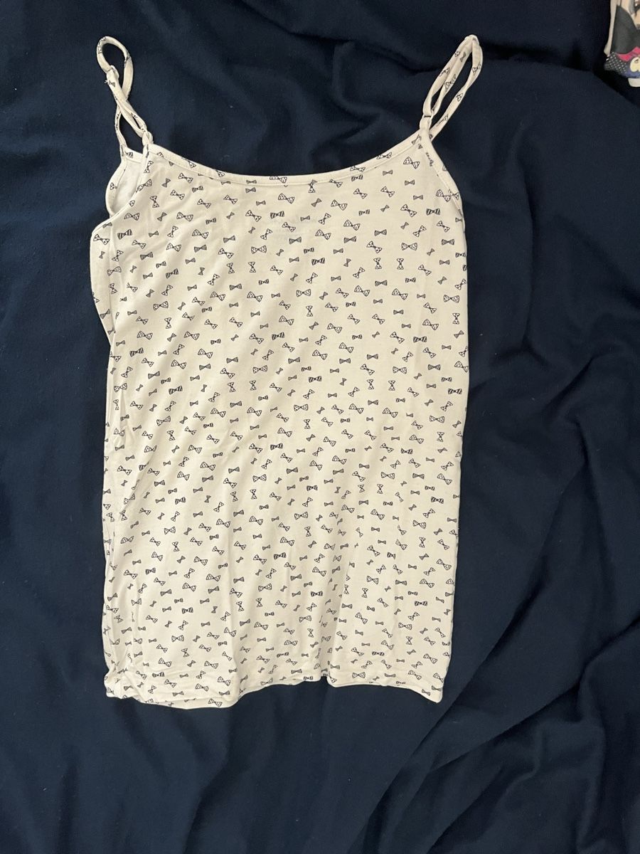 Débardeur Noir à Volants Esprit - Taille S - Coton - Occasion Très Bon État