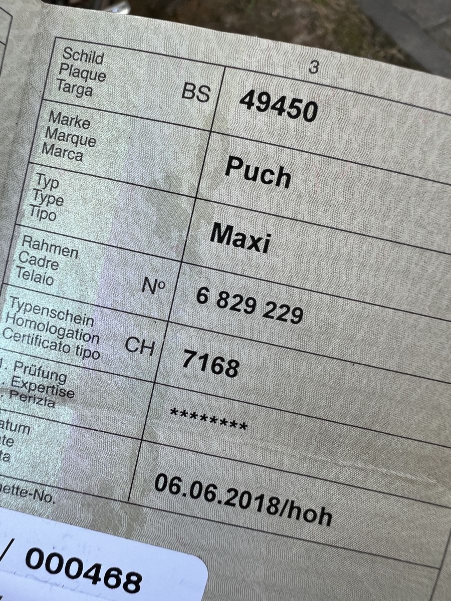 Puch Mofas: Puch Maxi N Mofa mit Ausweis – Defekt aus Basel von evaelette 9