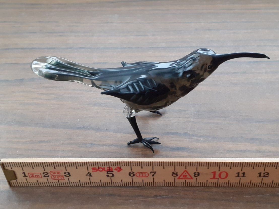 Statuette: Glasfigur antik - Krähe – Usato da Mörschwil venduto da antiksalon 8