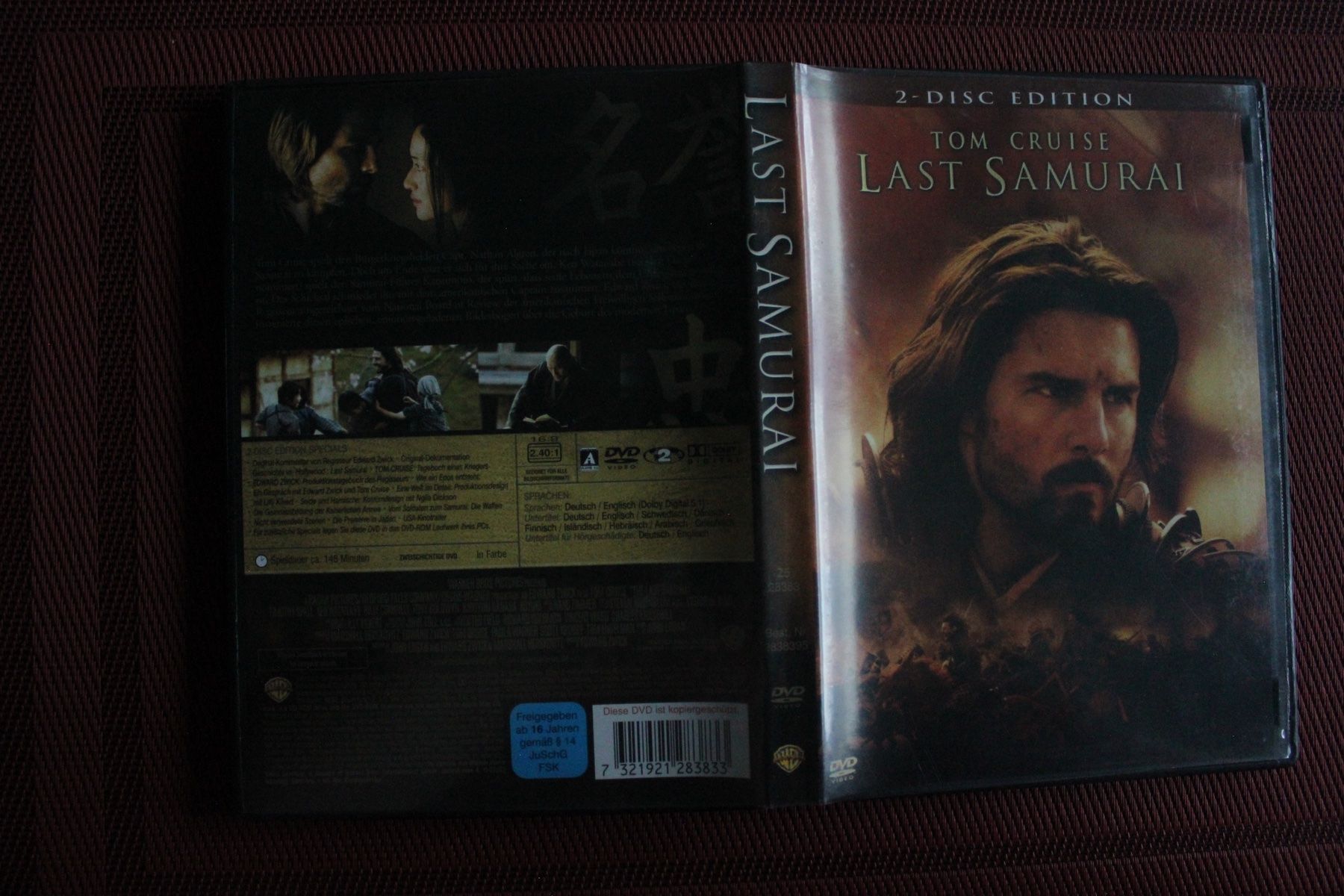 Alle DVDs: 2 DVDs - Last Samurai - SPECIAL EDITON - TOM CRUISE – Gebraucht aus Geroldswil von Schlumpfine1973