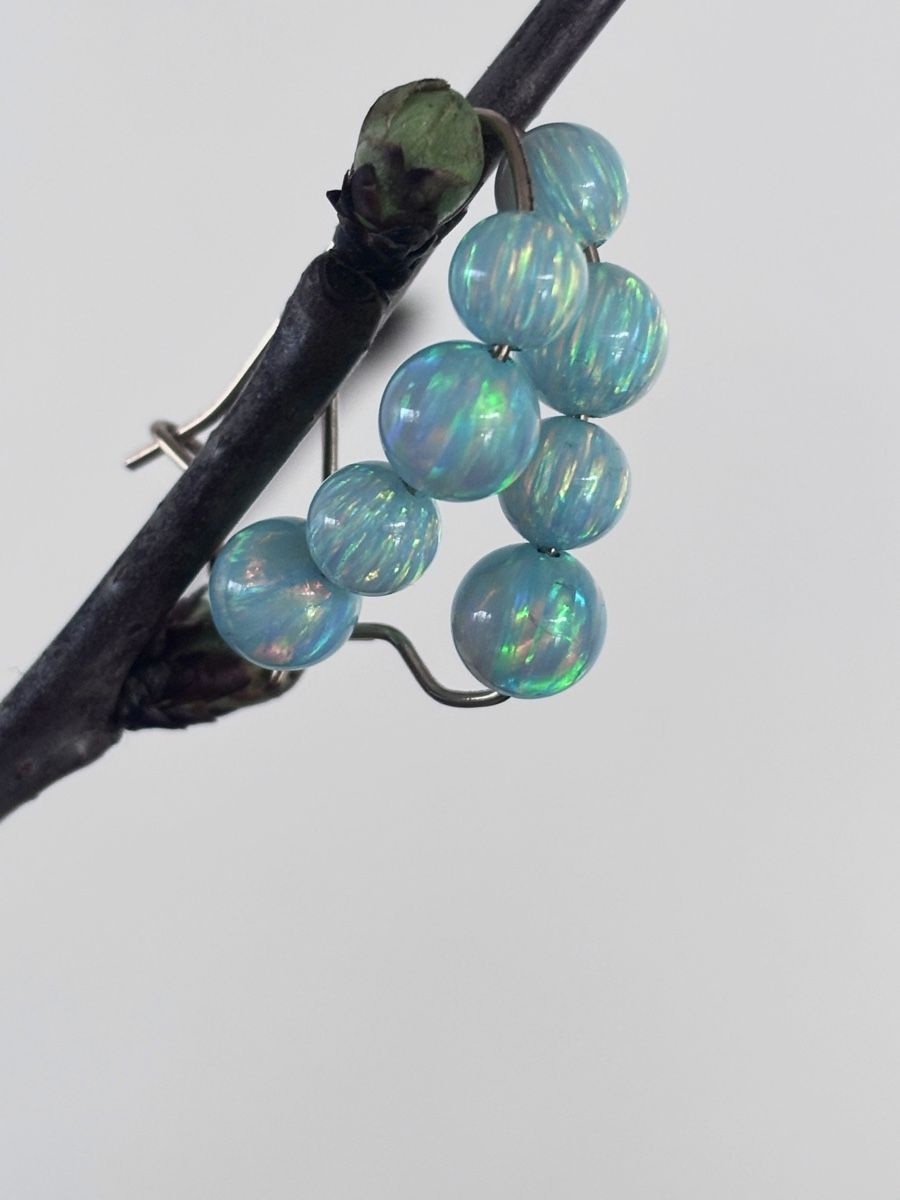 Orecchini pendenti & Orecchini a lobo: Opal Earring, Synthetic  Opal . – Nuovo (secondo la descrizione) da Dübendorf venduto da S1973E 3