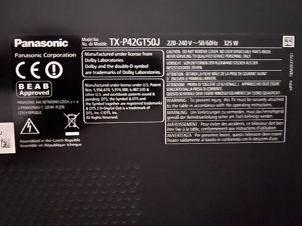 Fernseher: Fernseher (Panasonic Viera) – Gebraucht aus Ilanz von grischun83 2