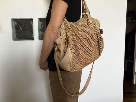 Klassische Reptile's House Ledertasche, Made in Italy
