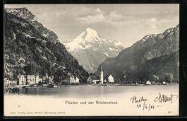 Flüelen, Ortsansicht mit Bristenstock