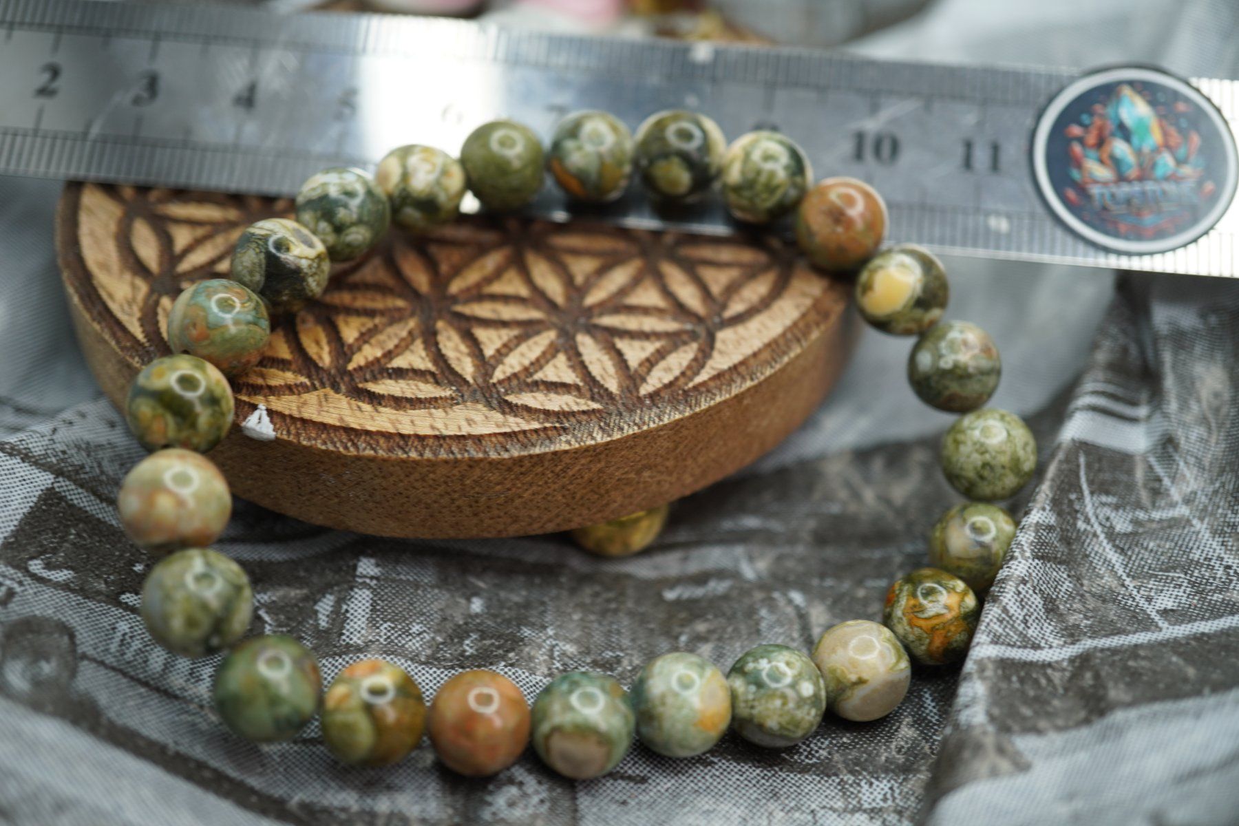 Minerali & Pietre curative: Urwaldryolith     Armband 8mm    (Räumung!) – Nuovo e nell'imballaggio originale da Eschenbach SG venduto da topstone 7