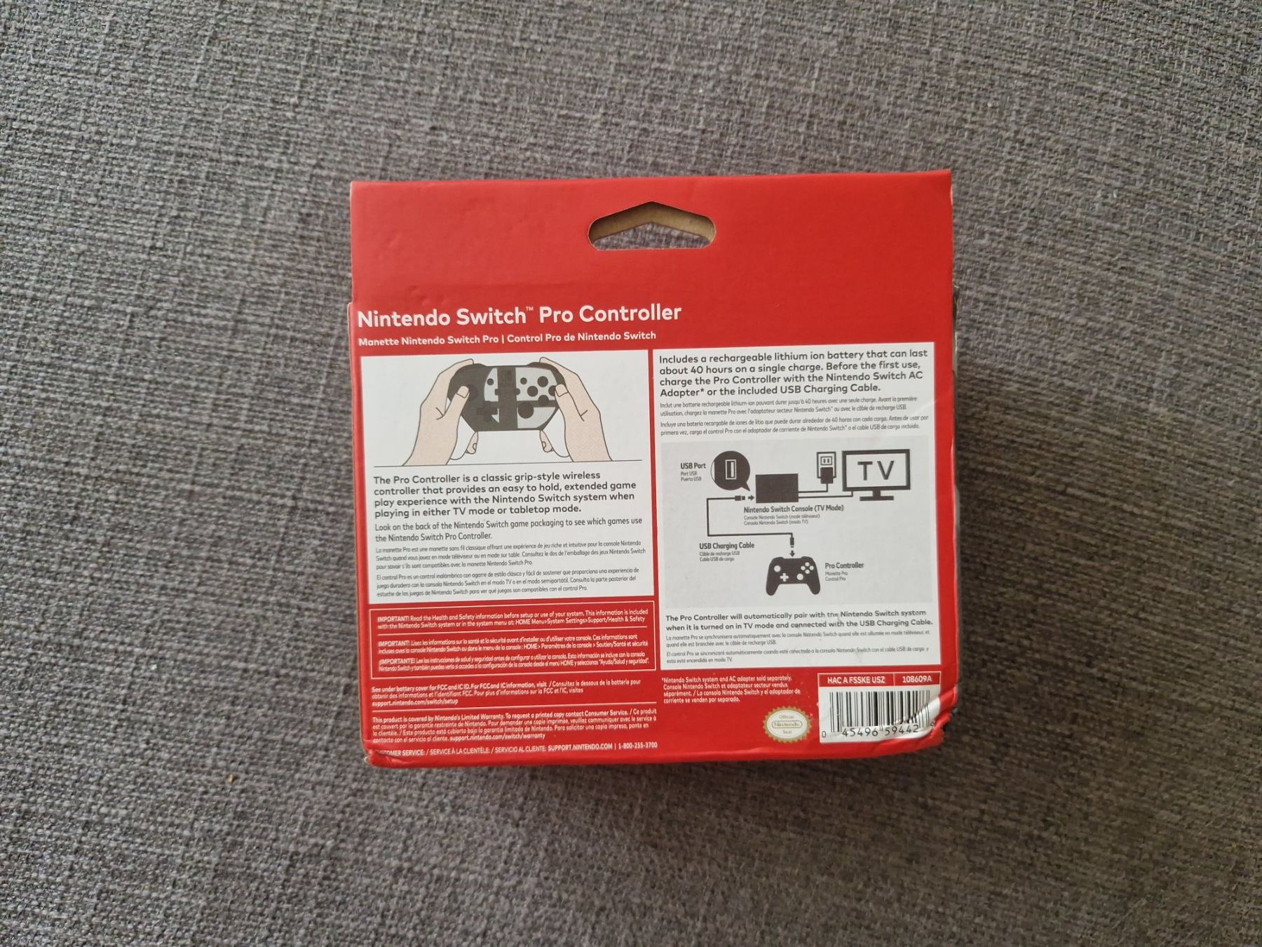 Nintendo Controller: Original NINTENDO Switch Pro Controller ( FABRIKNEU , OVP ) – Neu und originalverpackt aus Uster von -FPS- 2