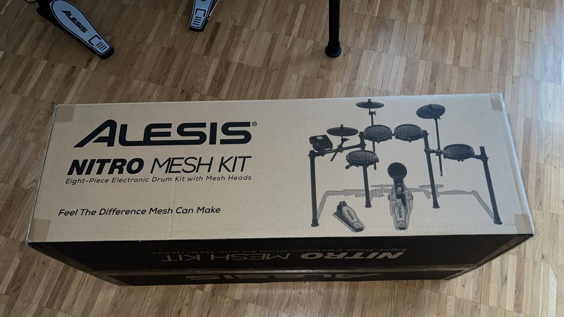 Alesis Strumenti musicali: E-Schlagzeug Alesis Nitro Mesh Kit E-Drum + Double Pedal NEU – Nuovo (secondo la descrizione) da Effretikon venduto da DEINE_HobbyWerkstatt 4