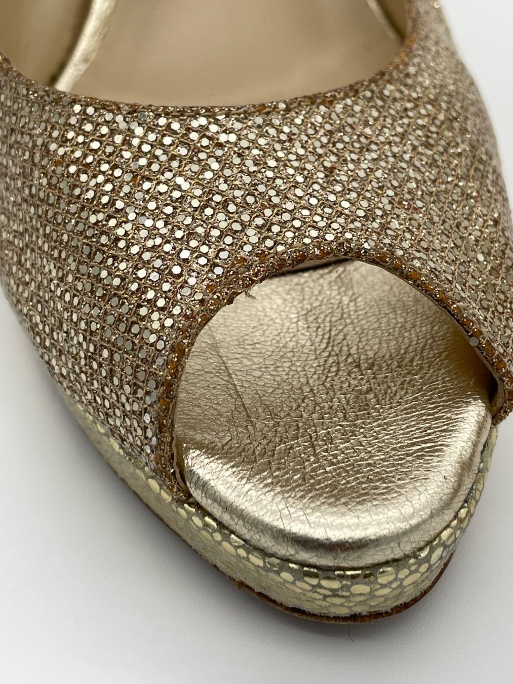Jimmy Choo Scarpe da donna: Jimmy Choo Nova Glitter Slingback EU 37 Metallic – Usato da Zürich venduto da shoe_shop 5