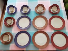 Kaffeeservice 6 Personen vintage Goldrand nie gebraucht.
