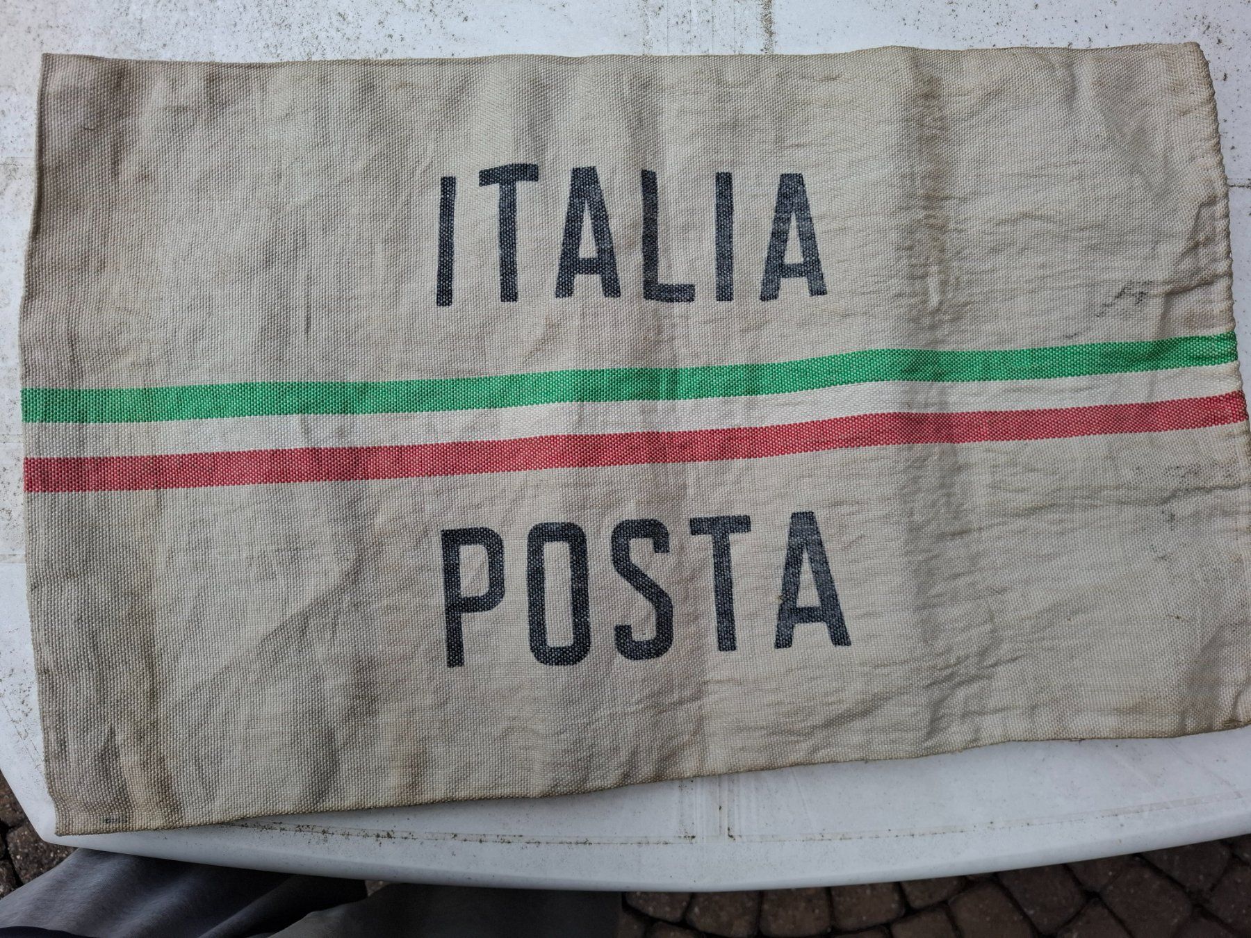 Tessuti: Postsack Italien 72 x 44 cm,  circa von 1990 – Usato da schwarzenburg venduto da mm07