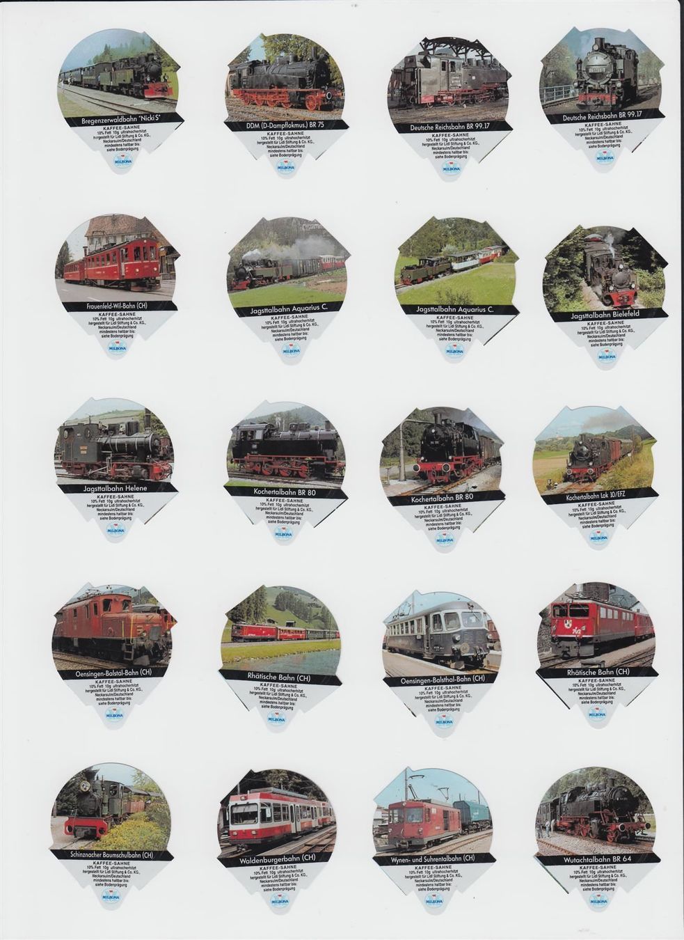 Coperchi dei cremini per caffè: Deutschland, 45B Eisenbahnen kurze Lasche – Usato da Burgdorf venduto da veieli20
