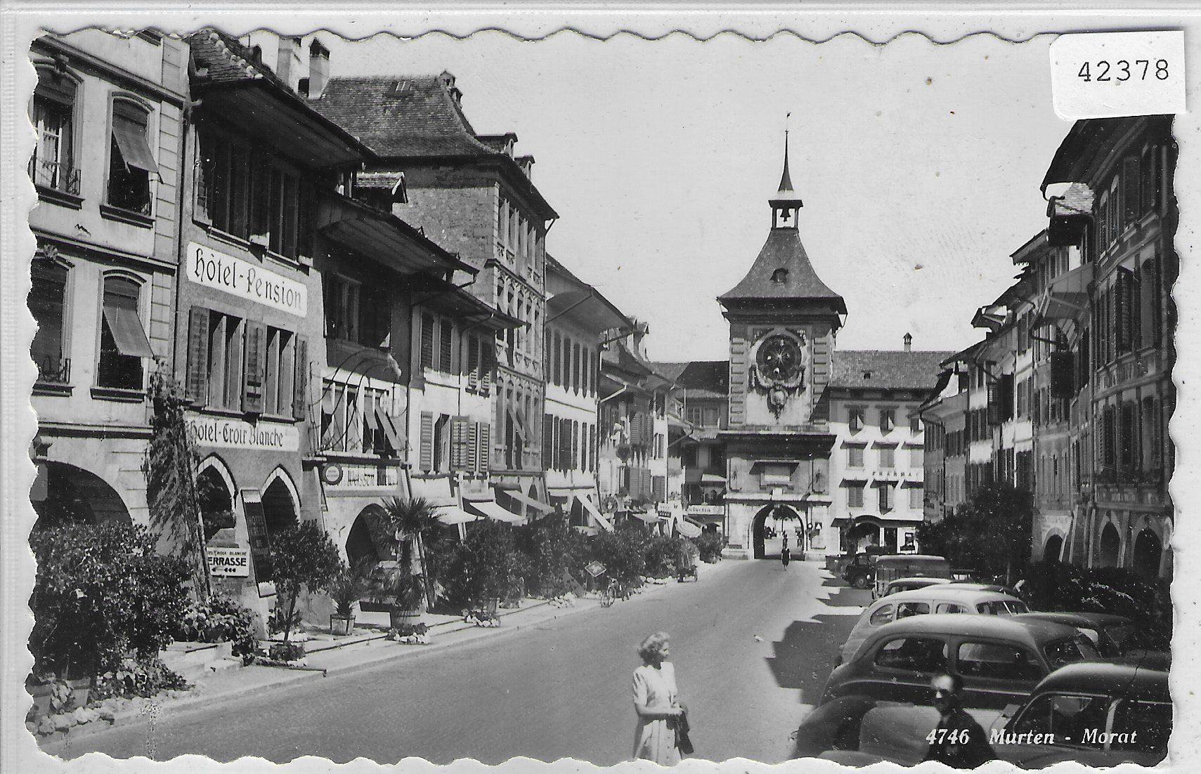 Cartoline postali: Murten - Morat - Hauptgasse – Usato da Ettingen venduto da Kartenplanet