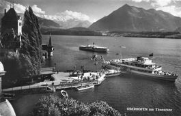 Oberhofen am Thunersee battello boot schiff