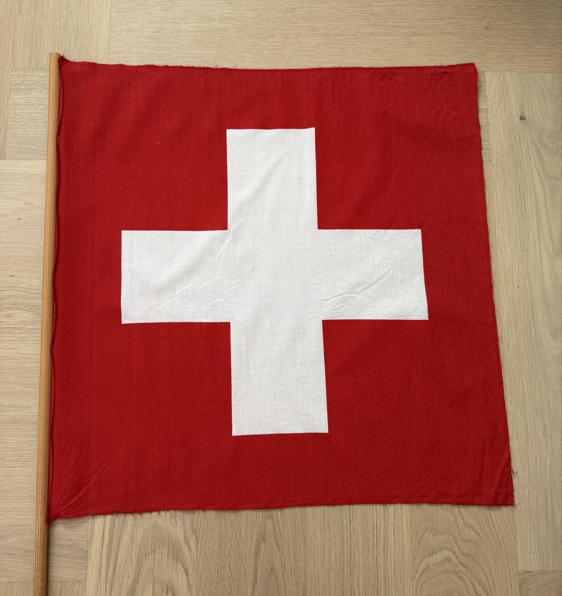 Bandiere: Schweizer Stab Fahne 60 x 58 cm – Usato da Goldach venduto da igwhitestar 2