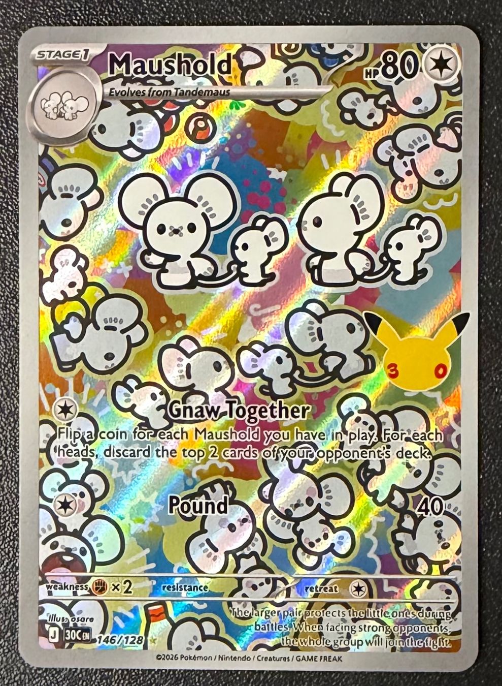 Pokémon Sammelbilder & Trading cards: Maushold #146 – Neu (gemäss Beschreibung) aus Niedergösgen von SwissPokeCards