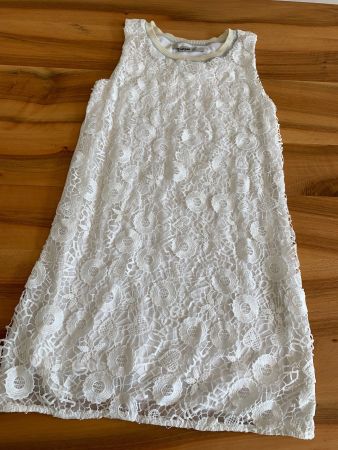 DESIGUAL mega weisses Spitzenkleid Kleid Grösse S