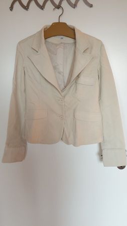Blazer Manchesterstoff Beige, Amisu 42, Baumwolle/Synthetic