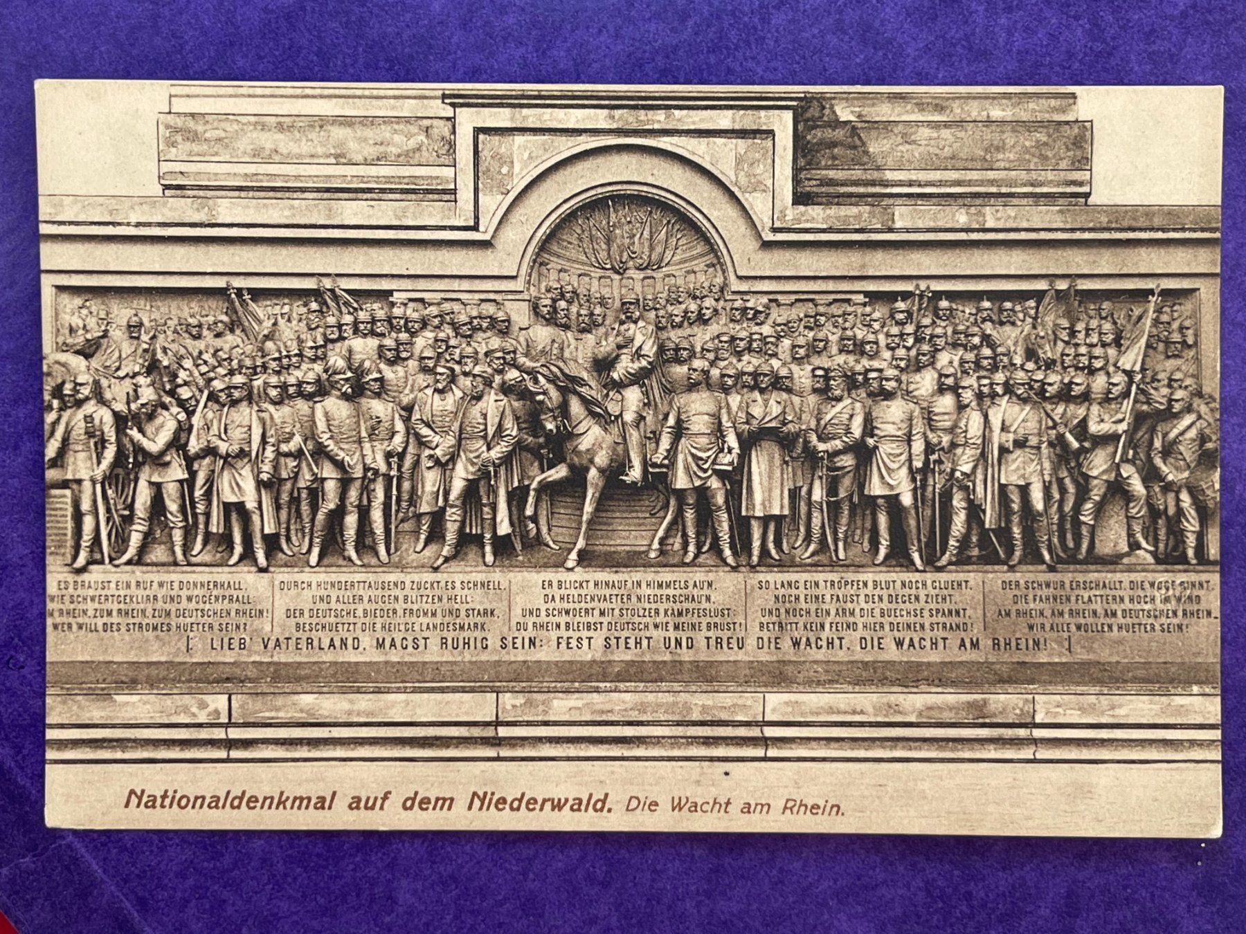 Ansichtskarten: Nationaldenkmal auf dem Niederwald – Gebraucht aus Steg VS von danwer74