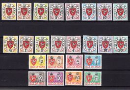 R5215  /  MAN timbres taxes 1973-1975 neufs XX