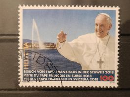 2018 Papstbesuch schöner Eckstempel