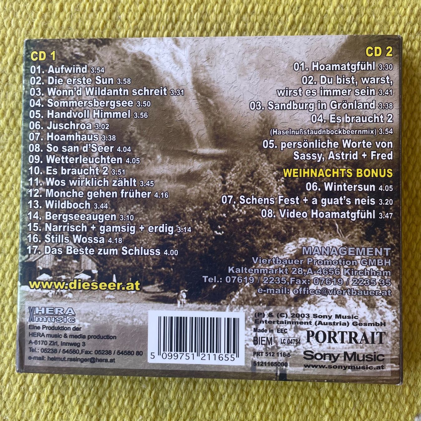 CD: SEER-2CD AUFWIND LIMITED EDI (DIGIPACK) – Usato da Rorschacherberg venduto da CD-Roli 1