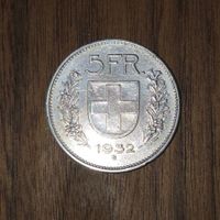 Fünflieber Jg. 1932 silber