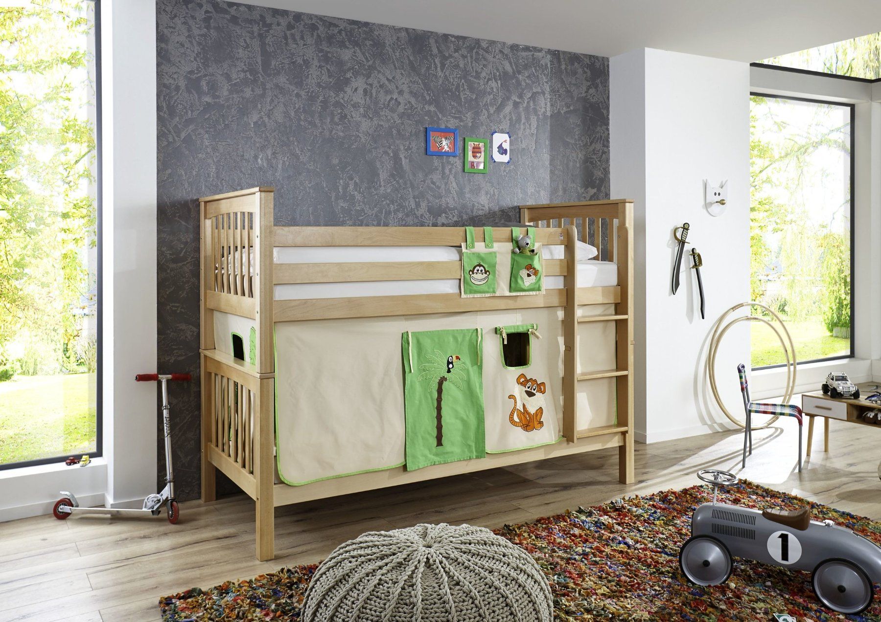 Tende: Stoffset / Vorhang für Hochbett oder Etagenbett – Usato da Kriens venduto da Mikado-Geschenke 7