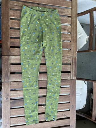 Jako-o Leggings warm grün Herbstblätter 158