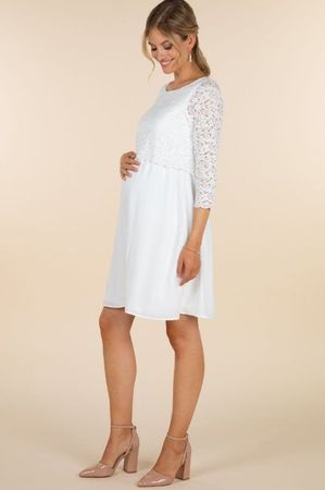 Umstandsbrautkleid/Festkleid mit Stillfunktion (Neu)