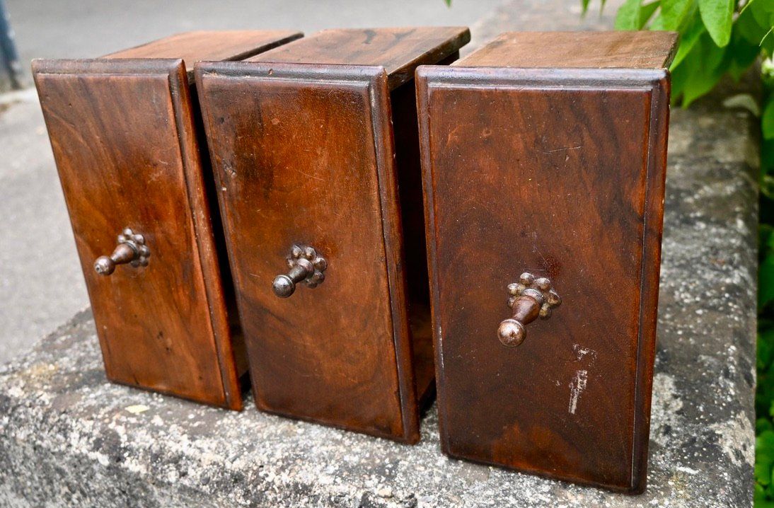 Caisses de transport: 3 handliche antike Apothekerschubladen ? qualitatives Holz – D'occasion à Pfaffhausen par mono_rec 3