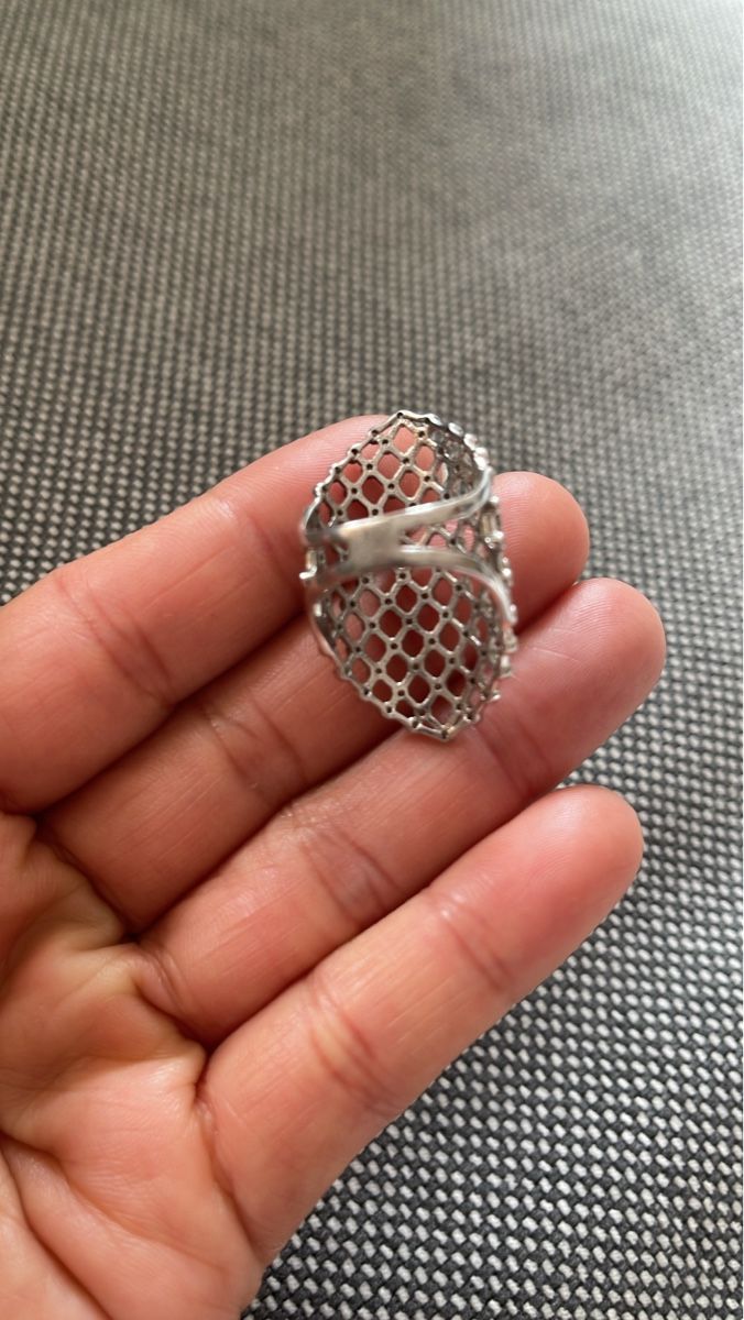 Anelli: 925 Sterling Silber Fischnetz Ring – Usato da Bern venduto da dek_7bjd 7