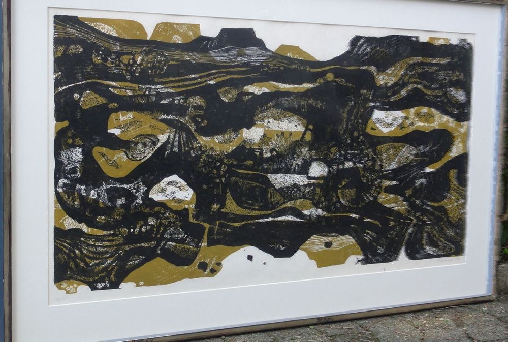 Grafik Lithografie Holzschnitt Hädrich signiert Winterthur 7
