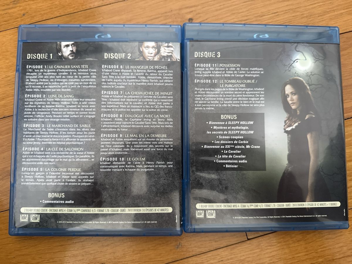 Alle DVDs: Sleepy Hollow Saison 1 Blu-ray – Gebraucht aus Aigle von pat_z2c2 1