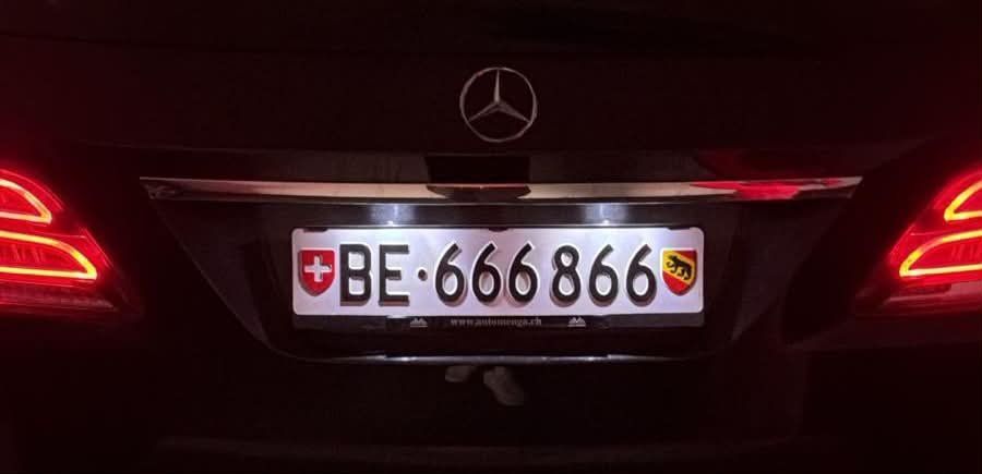 Insegne: Autonummer/Kontrollschild/Nummernschild Bern BE 666866 – Usato da Bern venduto da Laus69
