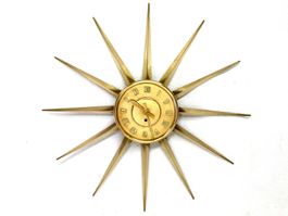 Pendule horloge soleil vintage Sonnenförmiges Uhr 83 cm