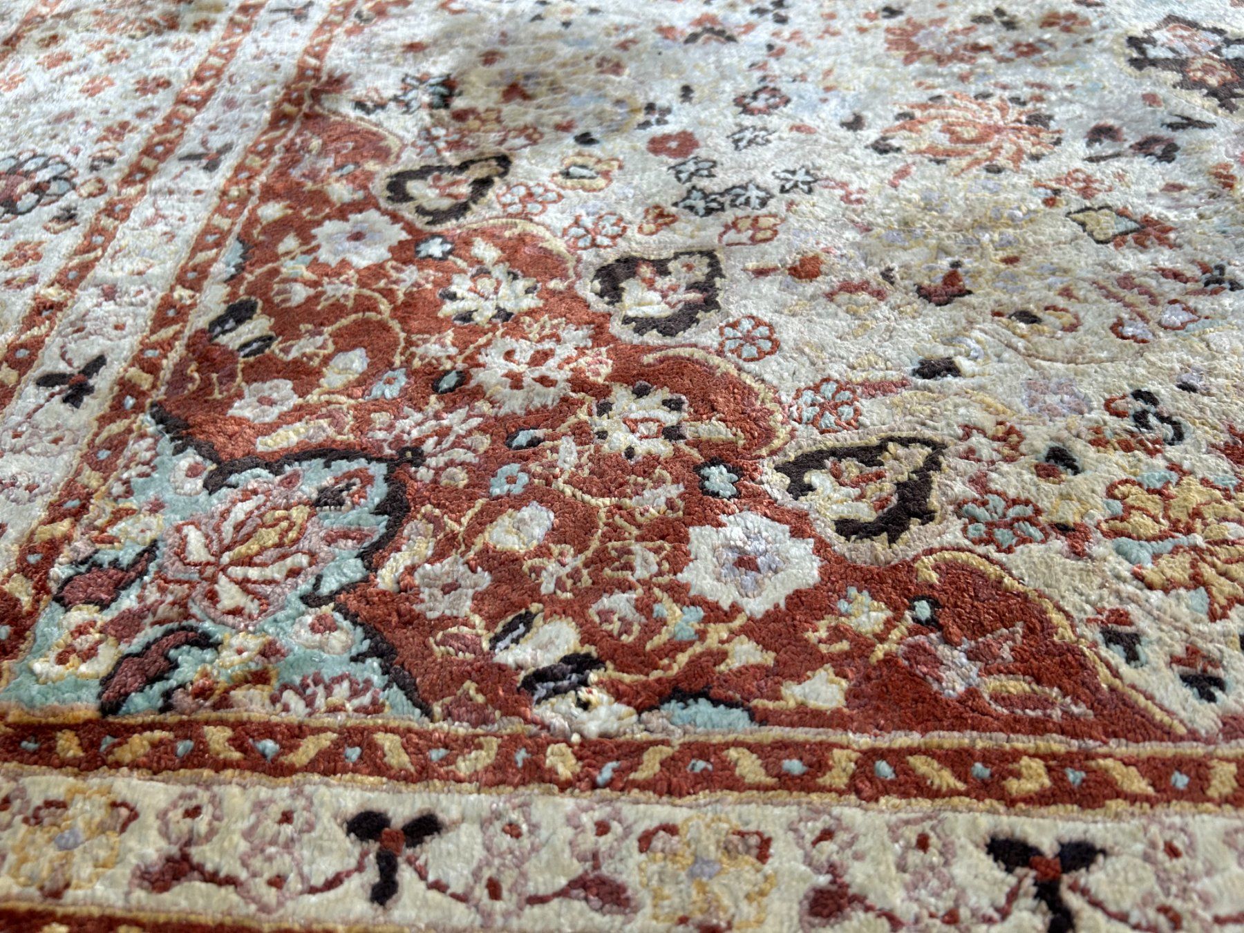 Teppiche: Extrem feiner, hochwertiger Seidenteppich 100% Seide – Gebraucht aus Steinhausen von Super05 3