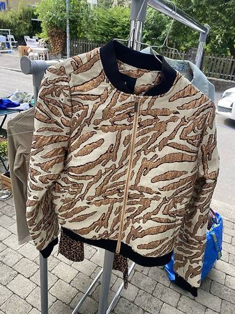 Jacke Bomer Animal Print Tiger Glitzer